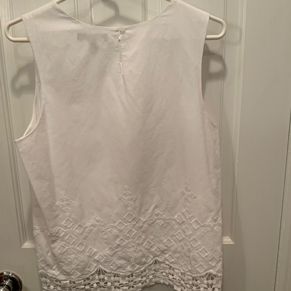 Banana Republic Sleeveless White Blouse - Picture 4 of 5
